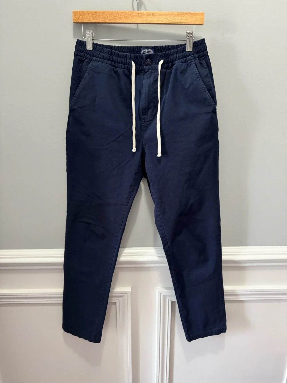J. Crew Navy Drawstring Chinos